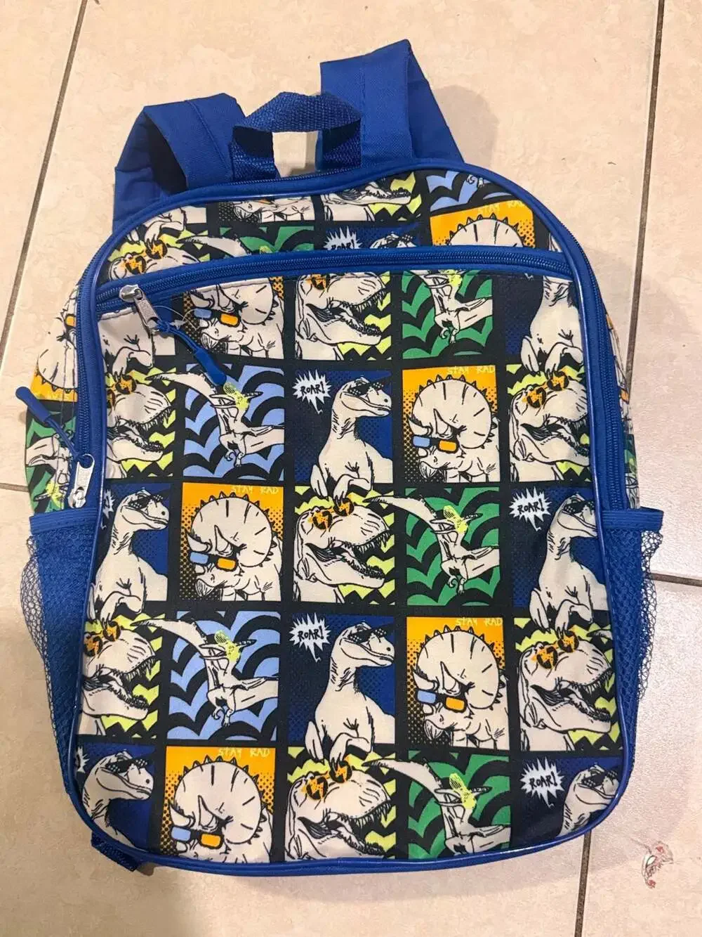 Wonder Nation Dinosaur Comic Print Kids Backpack